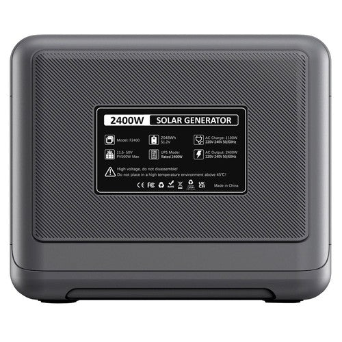 FOSSiBOT F2400 Portable Power Station, 2048Wh LiFePO4 Battery 2400W Output Solar Generator