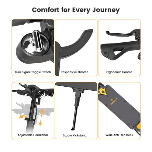 Ausom L1 Electric Scooter, 800W Motor, 48V 15.6Ah
