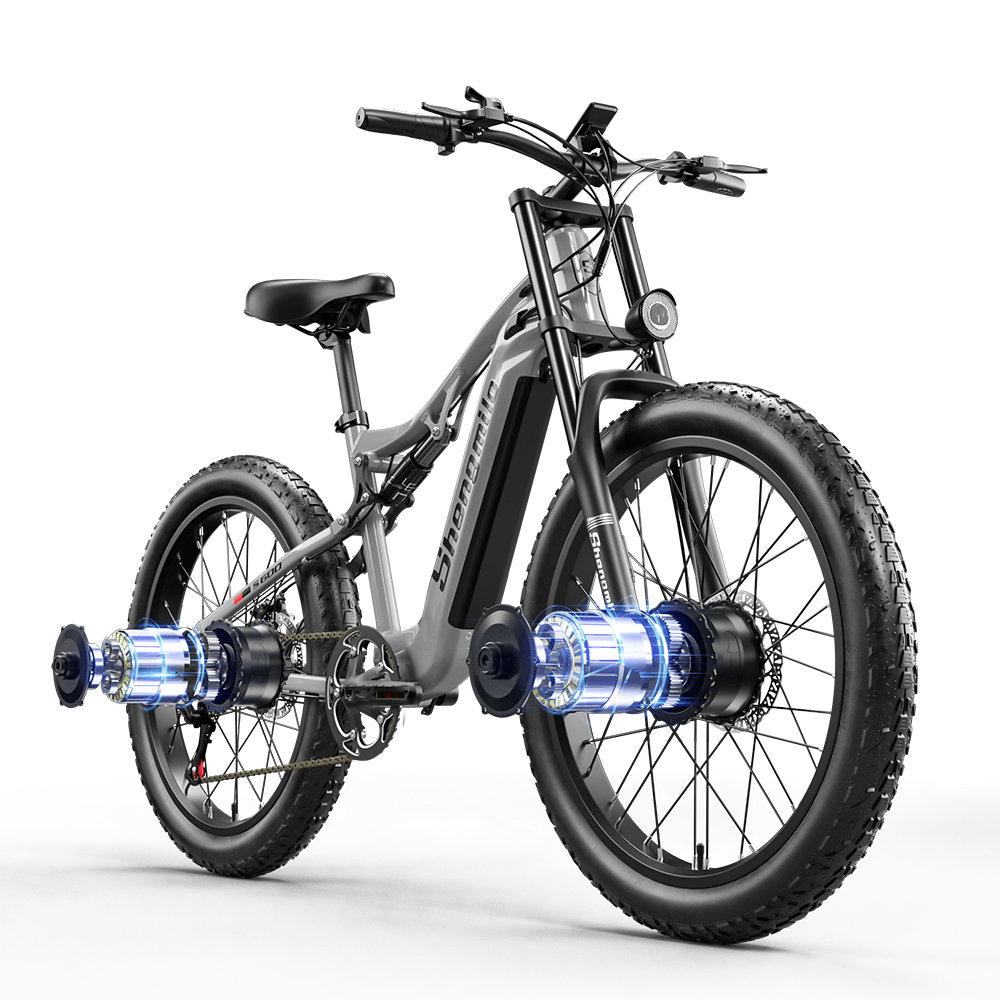 Shengmilo S600 Electric Bike 1000W*2 Motor 48V 17.5AH