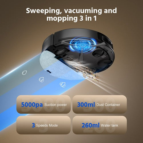 Teendow D10S Robot Vacuum Cleaner with LDS Smart Navigation