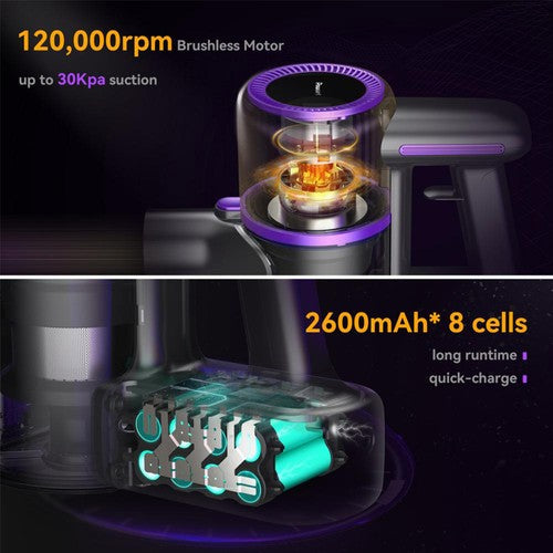 POWEART N700 Cordless Vacuum Cleaner 30kPa