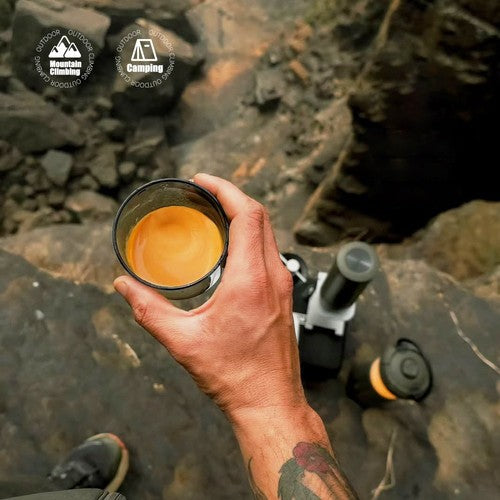 HIBREW H4C Portable Espresso Maker, Handheld Manual Coffee Machine for Camping