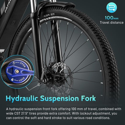 Fafrees FM8 Pro Electric Bike 27.5 inch Air Tires 36V 250W Mid-drive