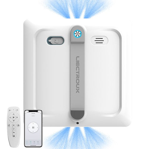 Liectroux S9 Window Cleaning Robot, Dual Roller Brushes, 6-way Water Spray, 9000Pa