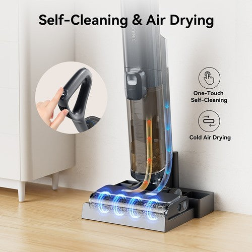 Proscenic F20A Cordless Vacuum Cleaner, LED Screen, Self-Cleaning & Air Drying