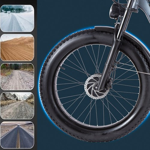 ORZELEBIKE K17 Electric Bike, 1000W*2 Motor, 48V 25Ah