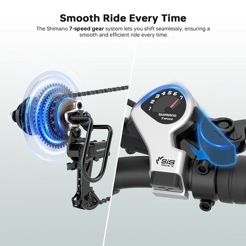Foride Urbano 1 Electric Bike, 250W Mid-drive Motor, 36V 13Ah