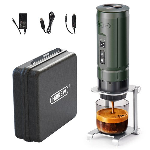 HIBREW H4C Portable Espresso Maker, Handheld Manual Coffee Machine for Camping
