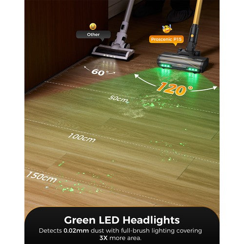 Proscenic P15 Cordless Vacuum Cleaner 50kPa