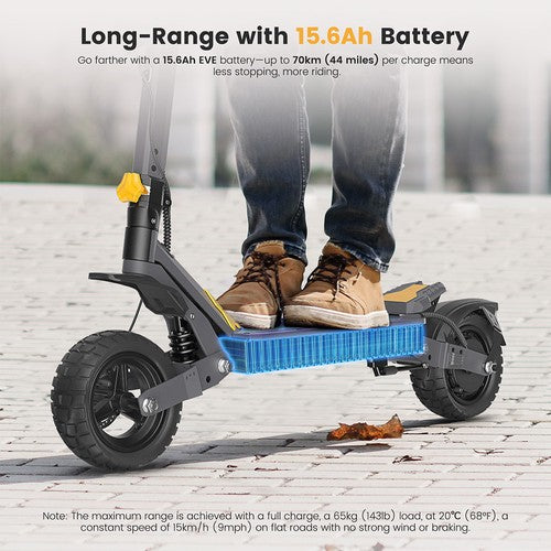 Ausom L1 Electric Scooter, 800W Motor, 48V 15.6Ah