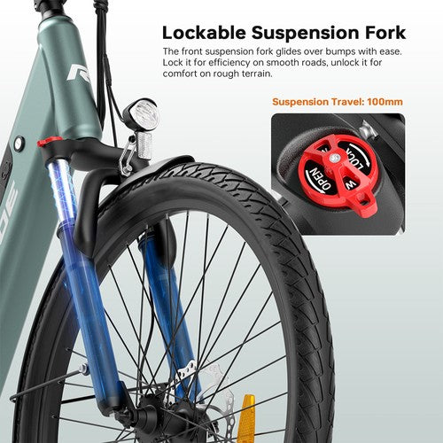 Foride Urbano 1 Electric Bike, 250W Mid-drive Motor, 36V 13Ah
