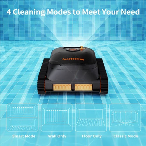 CoasTeering Nebula Cordless Robotic Pool Cleaner, 180min Runtime