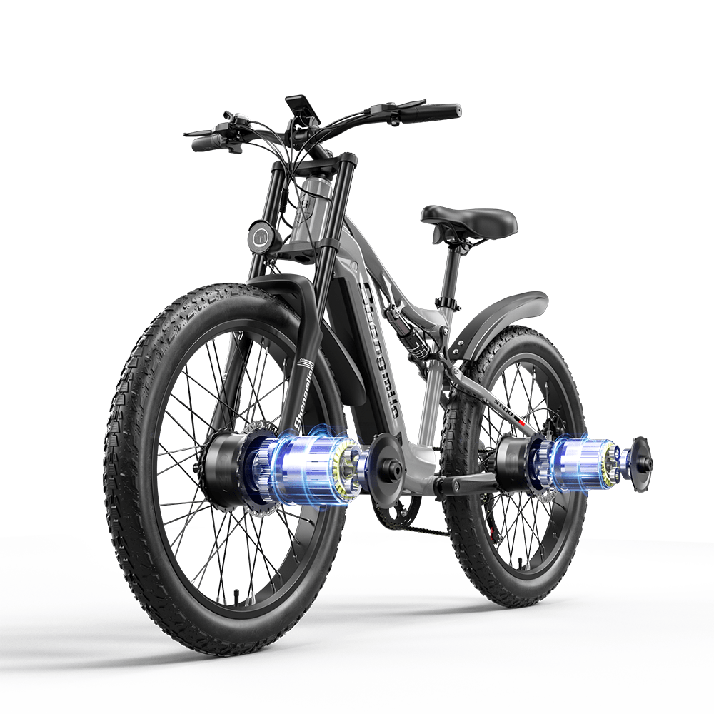 Shengmilo S600 Electric Bike 1000W*2 Motor 48V 17.5AH