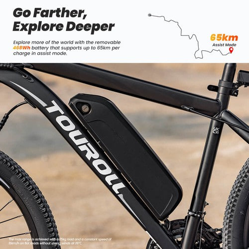 Touroll U1 26-inch Off-Road Tire Electric Bike 250W Motor, 36V 13Ah