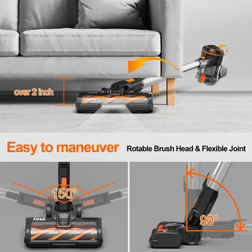 INSE S680 Cordless Stick Vacuum, 28kPa 250W