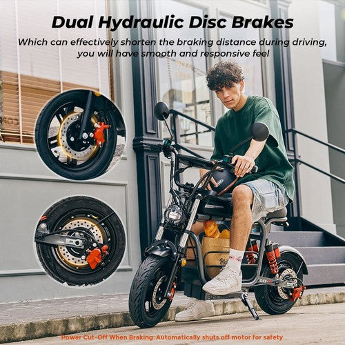 iScooter DX5 Electric Scooter, 1500W Motor, 48V 15.6Ah