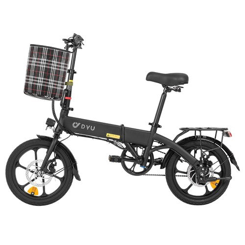 DYU A1F Pro Folding Electric Bike, 250W Motor, 36V 7.5Ah