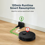 Ultenic D10 Robot Vacuum Cleaner, 15min LiDAR Quick Map, 4000Pa