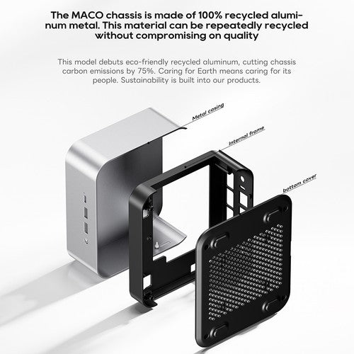 AOOSTAR MACO Mini PC, AMD Ryzen 7 Pro 6850H 8 Cores Max 4.7GHz, 24GB LPDDR5 RAM 1TB SSD