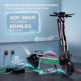 FENGQS GT9 Electric Scooter, 3500W*2 Motor, 60V 38Ah