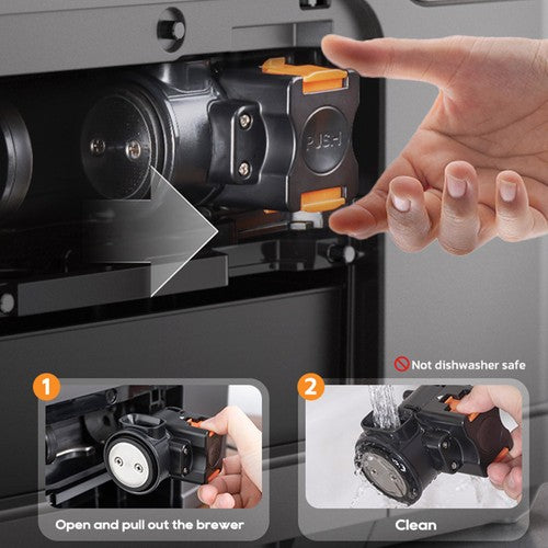 HiBREW H16 Automatic Espresso Machine with Grinder, 20Bar