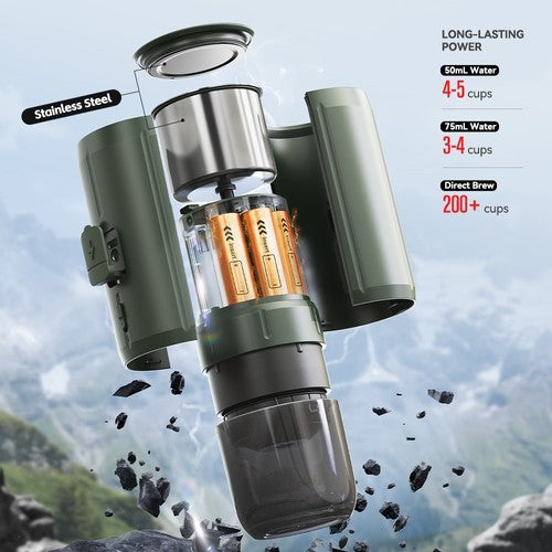 HIBREW H4C Portable Espresso Maker, Handheld Manual Coffee Machine for Camping