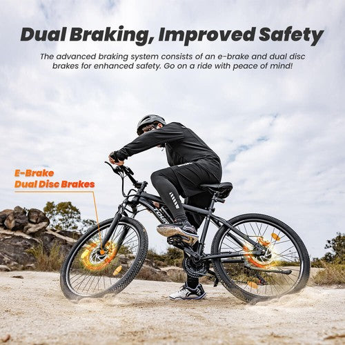 Touroll U1 26-inch Off-Road Tire Electric Bike 250W Motor, 36V 13Ah