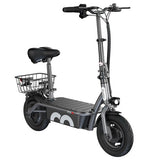 iScooter F2 Electric Scooter 500W with Seat & Rear Basket