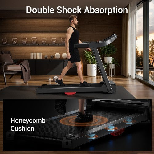 ROBORE P18 Folding Treadmill for Home 14KM/H with Heart Rate Sensor