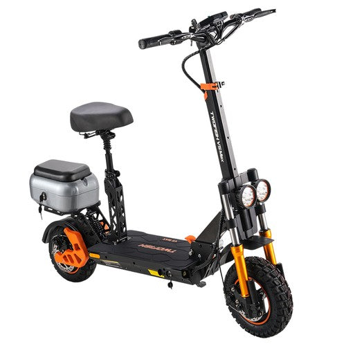 TWOFISH V5 MAX Electric Scooter with Seat, 800W Motor, 48V 18Ah