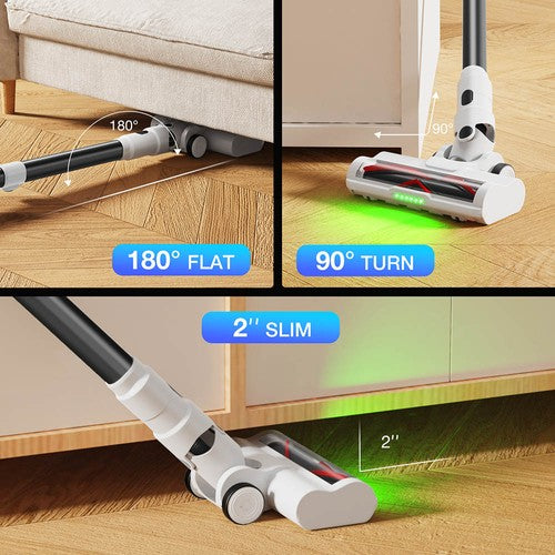 MOOSOO S5 Mate Cordless Stick Vacuum Cleaner, 20kPa