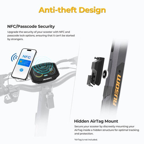 Ausom L2 Max Electric Scooter, 1000W Motor, 48V 20.8Ah