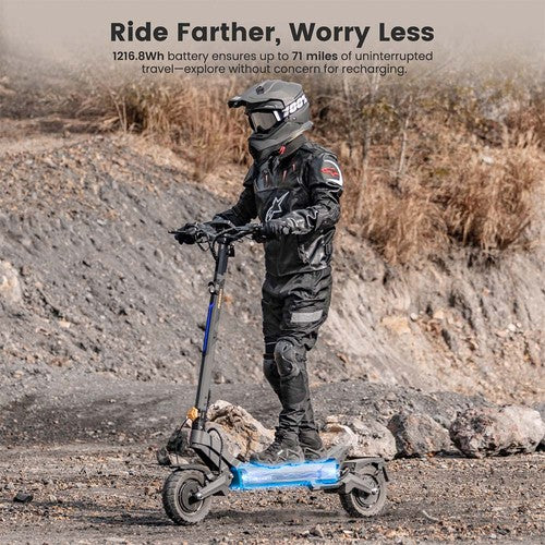 Ausom DT2 Pro Electric Scooter, 2*1100W Motor, 52V 23.4Ah