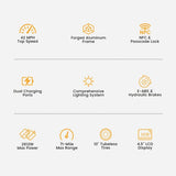 Ausom DT2 Pro Electric Scooter, 2*1100W Motor, 52V 23.4Ah