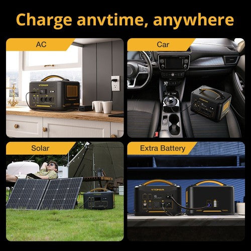 VTOMAN JUMP 1500X Portable Power Station, 828Wh