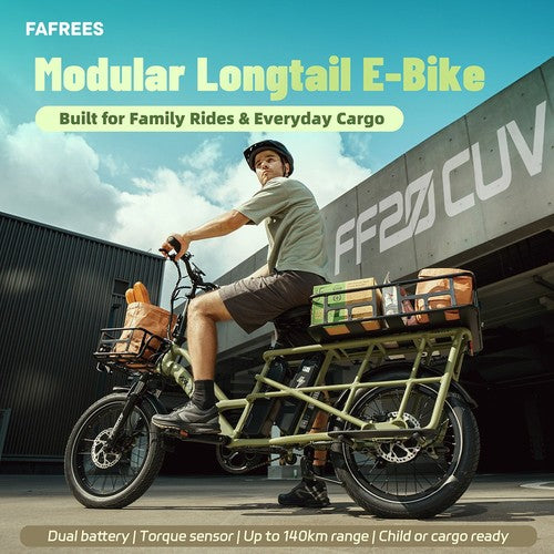 Fafrees FF20 CUV Electric Cargo Bike, 250W Motor, 48V 24Ah