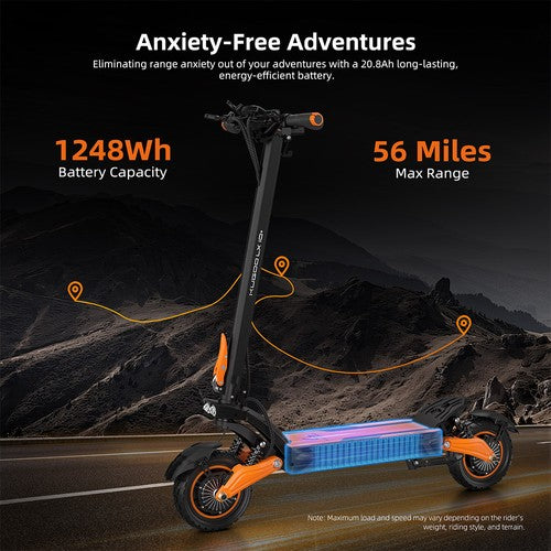 Kugoo LX10+ Electric Scooter, 2*1400W Motor, 60V 20.8Ah