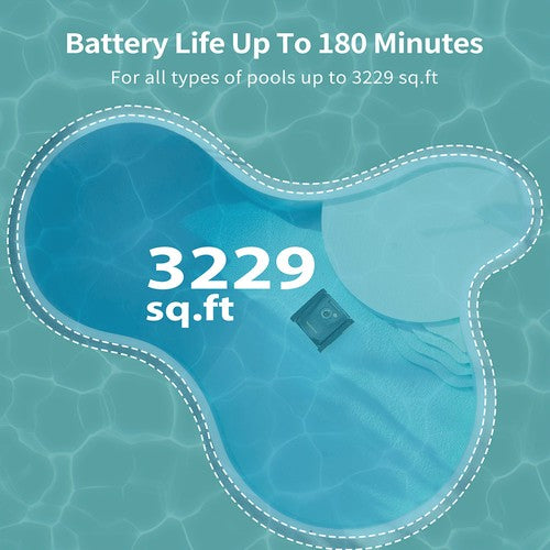 CoasTeering Nebula Cordless Robotic Pool Cleaner, 180min Runtime