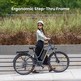 Touroll MA2 Electric Bike, 250W Mid-Drive Motor, 36V 13Ah