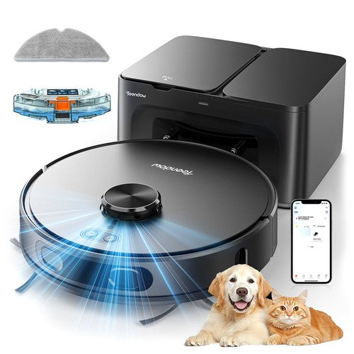 Teendow D65S MAX Robot Vacuum Cleaner 70-Day Auto-Empty 6000Pa