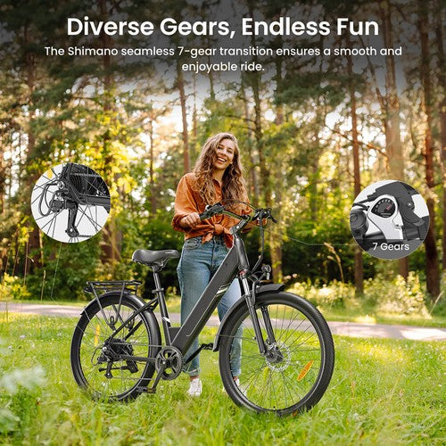 Touroll J1 Pro Electric Bike, 250W Motor, 36V 15.6Ah