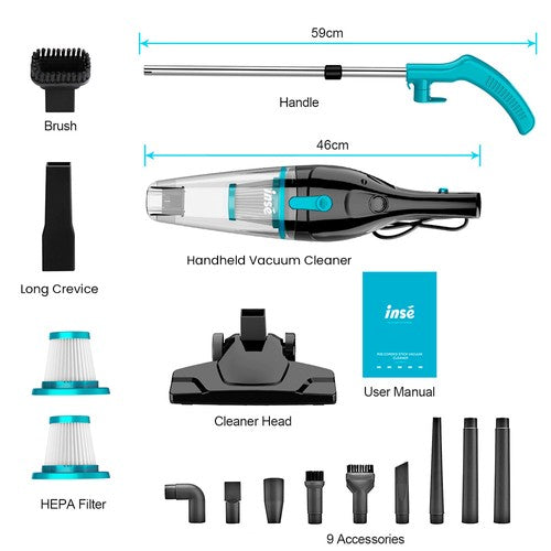 INSE R3S Corded Vacuum Cleaner, 16kPa