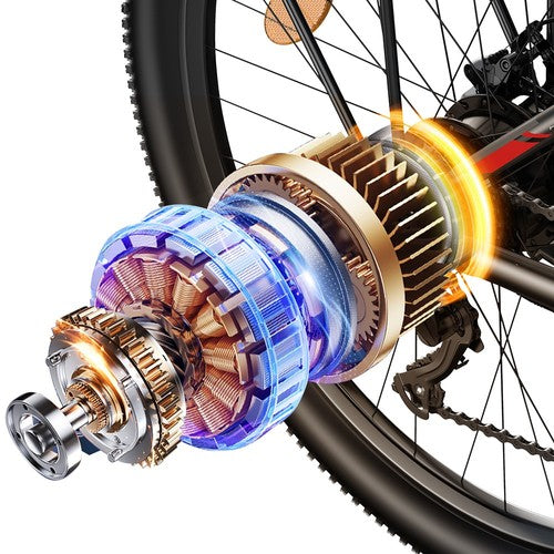 FENGQS Q8 Electric Bike, 750W Motor, 48V 17.5Ah 50km/h