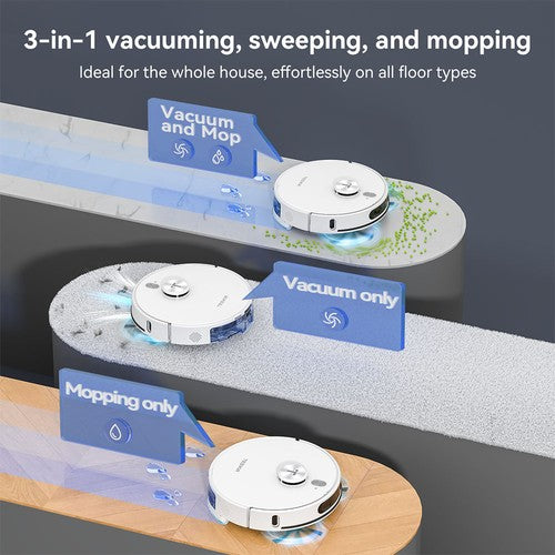 Tesvor S8 Max Robot Vacuum Cleaner, 3-in-1 Vacuum/Sweep/Mop, 8000Pa