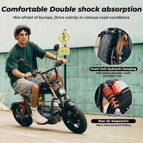 iScooter DX5 Electric Scooter, 1500W Motor, 48V 15.6Ah