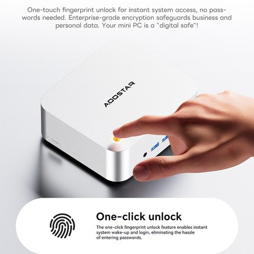 AOOSTAR MACO Mini PC, AMD Ryzen 7 Pro 6850H 8 Cores Max 4.7GHz, 24GB LPDDR5 RAM 1TB SSD