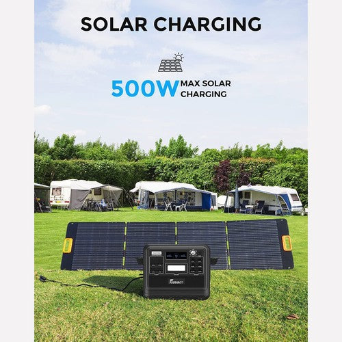 FOSSiBOT F2400 Portable Power Station, 2048Wh LiFePO4 Battery 2400W Output Solar Generator