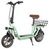 iScooter i12 Electric Scooter with Seat & Rear Basket, 500W