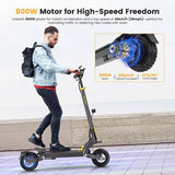 Ausom L1 Electric Scooter, 800W Motor, 48V 15.6Ah