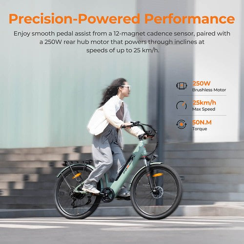 Foride Roamer 1 Step-thru Electric Bike 250W Motor 36V 13Ah